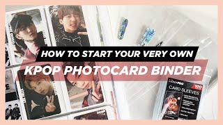 ✨how to start your very own kpop photocard binder ✨ [upl. by Kermie]