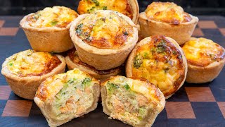 Mini Quiches Salmon and Broccoli [upl. by Abercromby]