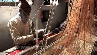 A traditonal Banarasi saree weaver from Varanasi [upl. by Lamaj]