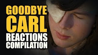 The Walking Dead GOODBYE CARL Reactions Compilation [upl. by Lyndes]