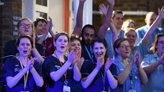 Clap for our carers Britons again show gratitude to NHS heroes fighting coronavirus [upl. by Norved]