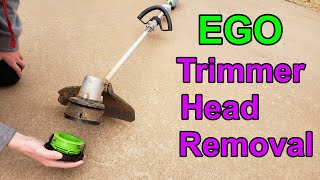 How to remove spool head on EGO 56V string trimmer [upl. by Sammer]