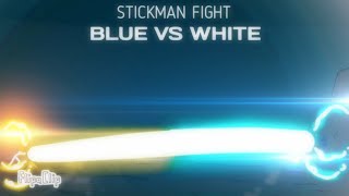 Epic Stickman Fight  BLUE VS WHITE  Flipaclip Animation [upl. by Gies625]