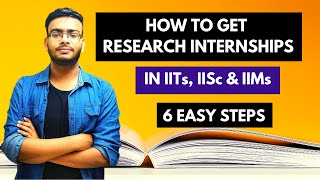 How to apply for Research Internships at IITs IISc and IIMs in 2021 6 Easy Steps [upl. by Anatlus]