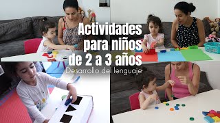 ACTIVIDADES PARA NIÑOS DE 2 A 3 AÑOS  DESARROLLO MOTRICIDAD FINA DESARROLLO DEL LENGUAJE [upl. by Einnil]