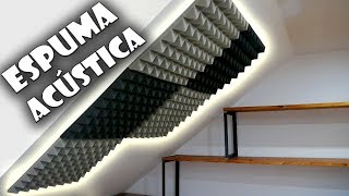 🔊 Cómo instalar ESPUMA ACÚSTICA INSONORIZACIÓN 4  Arrowzoom Foam Review  HABITACIÓNTALLER [upl. by Festus]