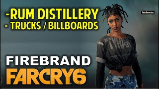 Firebrand Attack Marquessa Rum Distillery and Destroy Marias Trucks amp Billboards  FAR CRY 6 [upl. by Neomah99]