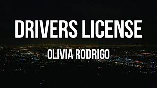 Olivia Rodrigo  drivers license Clean  Lyrics [upl. by Dumond]