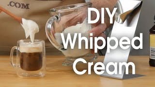 DIY whipped cream in 60 seconds [upl. by Etnovad]