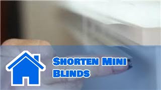 Window Blinds  How to Shorten Mini Blinds [upl. by Nesta]