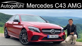 Mercedes C43 AMG CClass Facelift FULL REVIEW CClass CKlasse 2019  Autogefühl [upl. by Acirret]