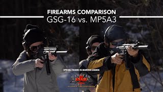 Firearms Comparison GSG16 vs HampK MP5 [upl. by Scarito150]