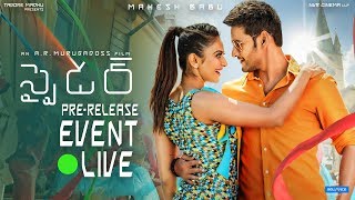 SPYder Pre Release Event LIVE  Mahesh Babu  A R Murugadoss  Rakul Preet  Harris Jayaraj [upl. by Ahsot354]