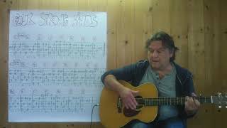 Fingerstyle Guitar Lesson 294 FOUR STRONG WINDS Ian amp Sylvia [upl. by Astera]