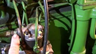 John Deere 4020 diesel fuel system bleeding  zeketheantiquefreak [upl. by Karla549]