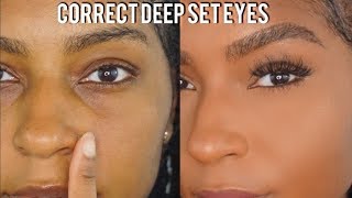 How to Conceal Deep Set Eyes Easy amp Beginner Friendly  iamLindaElaine [upl. by Eerb]