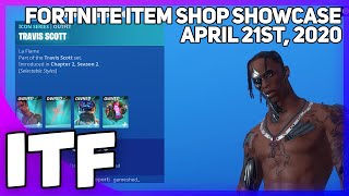 Fortnite Item Shop NEW TRAVIS SCOTT SHOP April 21st 2020 Fortnite Battle Royale [upl. by Mosley114]