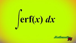 Integral of erfx  Integral of error Function [upl. by Dich]