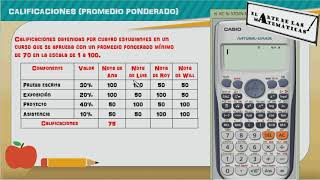 Promedio Ponderado calificaciones [upl. by Placido]