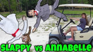 Slappy Vs Annabelle Who Yeets The Furthest [upl. by Brey]