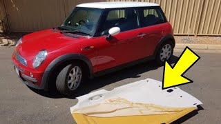 Mini Cooper Headliner Repair  ROOF LINING REMOVAL [upl. by Vanden]