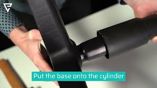 How to remove and replace the gas lift cylinder on a gaming chair [upl. by Kerby]