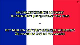 Volkslied van Frankrijk FRNL Tekst  Anthem of France Dutch [upl. by Hey351]