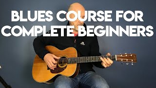 How to play Acoustic Blues Guitar  Beginners Lesson Part 1 [upl. by Enela335]