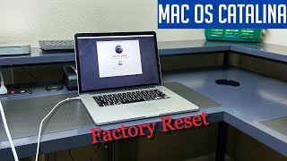 Mac OS Catalina Reset  Restore To Factory Settings Mac 2020 [upl. by Arlon600]