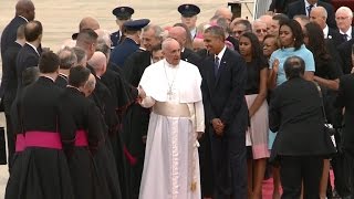 Pope Francis arrives in US [upl. by Aleron]