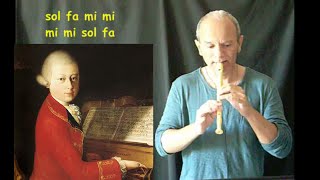 Aria Italiana di Mozart facile e con spartito [upl. by Eldreda]