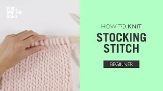 How to knit Stocking Stitch [upl. by Maura]