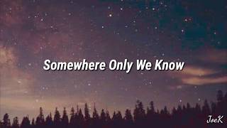 Keane  Somewhere Only We Know Lyrics [upl. by Arri847]