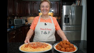 Italian Grandma Makes Meatballs and Spaghetti [upl. by Adur]