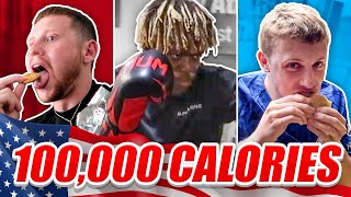 SIDEMEN 100000 CALORIES IN 24 HOURS CHALLENGE USA EDITION [upl. by Rabah]