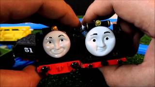 Trackmaster Hiro Unboxing review and first run TM vs TOMY race [upl. by Flyn]