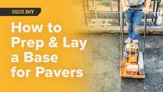 How to Prep amp Lay a Base for Pavers [upl. by Donadee]