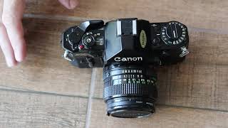 Canon A1 Film Camera Overview And User Guide [upl. by Intruoc]