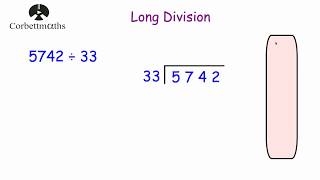 Long Division  Corbettmaths [upl. by Gardiner]