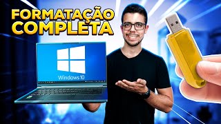 COMO FORMATAR COMPLETAMENTE O PC OU NOTEBOOK [upl. by Abraham840]