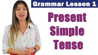 Learn Present Simple Tense  English Grammar Course 1 [upl. by Ecahc]