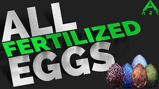 How to spawn all fertilized eggs  GFI Commands  Ark Survival Evolved [upl. by Damiano]