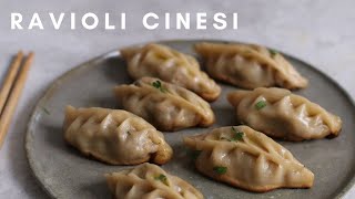 RAVIOLI CINESI fatti in casa  Ricetta facile [upl. by Nnaear784]