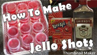 How To Make Jell ShotsEasy Jello shot recipe [upl. by Cotterell31]