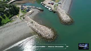 High Tide in the Fishing Village of Harbourville  Nova Scotia  Canada in 4K [upl. by Hesther339]