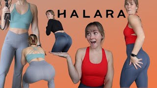 HALARA LEGGINGS TRYON HAUL  REVIEW [upl. by Kleinstein]