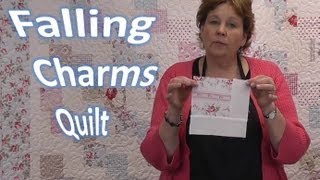 Falling Charms Quilt Tutorial  Quilting With Charm Packs [upl. by Aziaf]