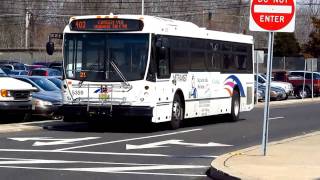 403 Camden New Jersey Transit NABI 41615 5359 leaving the Lindenwold train station [upl. by Alinoel]