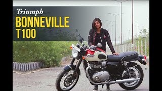 Triumph Bonneville T100 Review  Express Drives [upl. by Vigen]