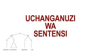 uchanganuzi wa sentensi  uchanganuzi wa sentensi changamano  kidato cha tatu [upl. by Heymann137]